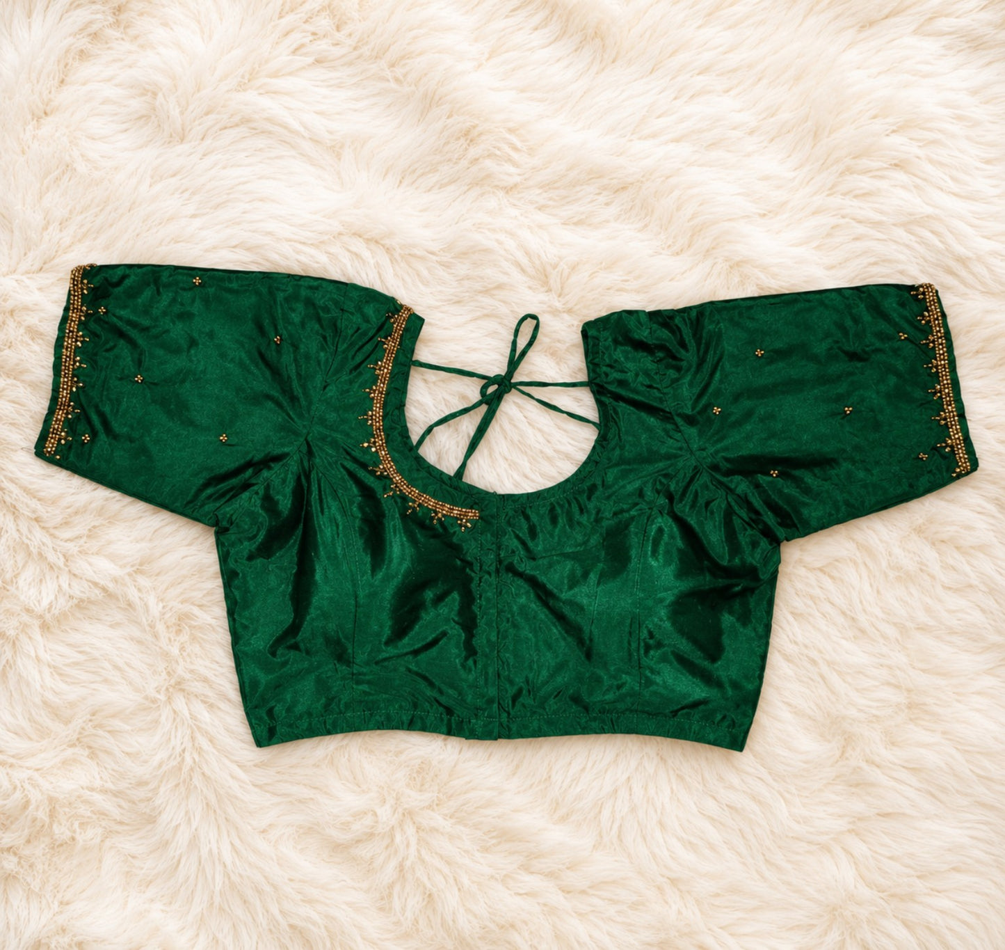 Emerald Green Silk Blouse (by The Last Stop)